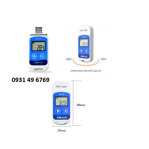 Nhiệt kế tự ghi Elitech RC-5