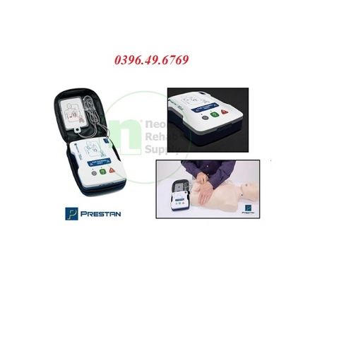 MÁY SỐC TIM/ MÁY KHỬ RUNG TIM/ MÁY AED PRESTAN PP-AEDUT-101 SỬ DỤNG CHO ĐÀO TẠO