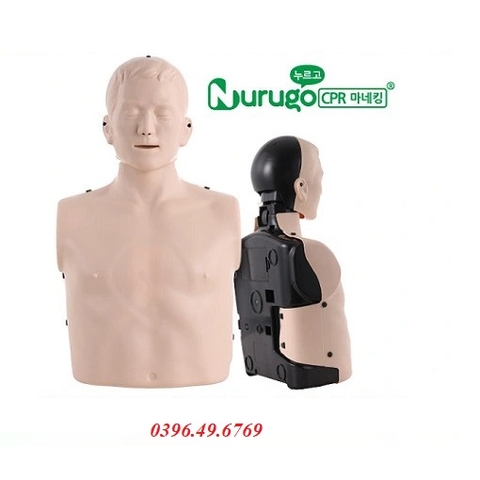 MÔ HÌNH ĐÀO TẠO HỒI SINH TIM PHỔI NURUGO L330- MÔ HÌNH HUẤN LUYỆN CPR NURUGO HÀN QUỐC- MÔ HÌNH HỒI SỨC TIM PHỔI NURUGO