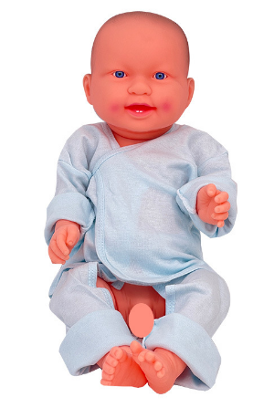 Mô hình em bé thực hành chăm sóc tắm, vệ sinh