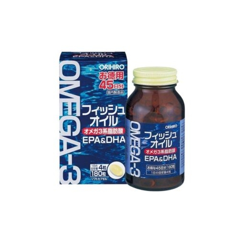 ORIHIRO- Dầu cá Omega 3 (180 viên)