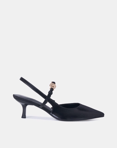 Giày Cao Gót Slingback Phối Khoá La Bàn