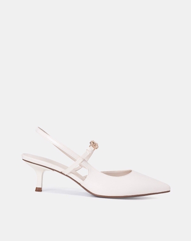 Giày Cao Gót Slingback Phối Khoá La Bàn