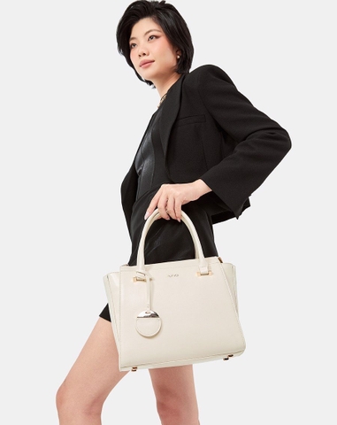 Túi Xách Lớn Tay Cầm Phối Charm Trang Trí