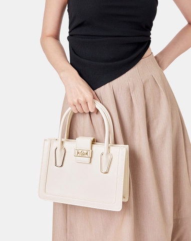 Túi Xách Trung Tote Trung Trang Trí Logo Cách Điệu