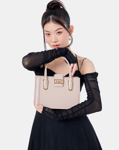 Túi Xách Trung Tote Trung Trang Trí Logo Cách Điệu