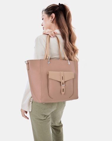 Túi Xách Lớn Tote Lớn Phối Ngăn Trang Trí