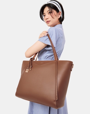 Túi Xách Lớn Tote Phối Charm Trang Trí
