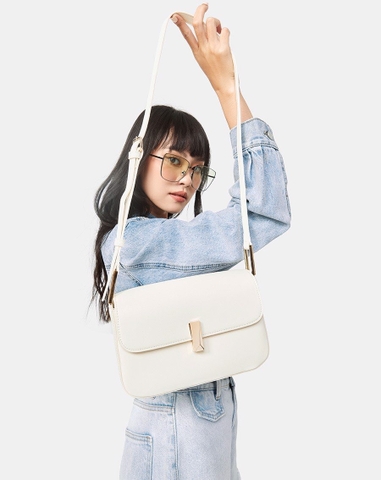 Túi Xách Nhỏ Nắp Gập Trang Trí Khóa
