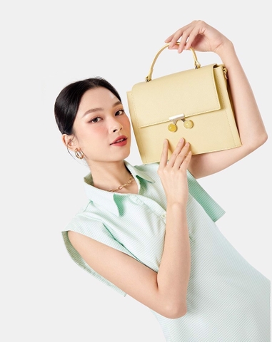 Túi Xách Trung Phối Khoá Trang Trí