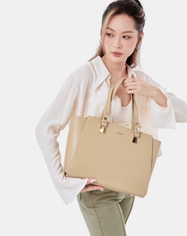 Túi Xách Lớn Tote Lớn Gắn Charm Trang Trí