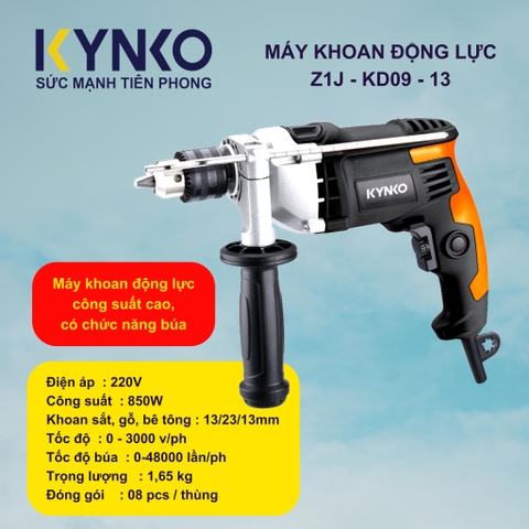 Máy khoan điện Kynko J1Z-KD09-13