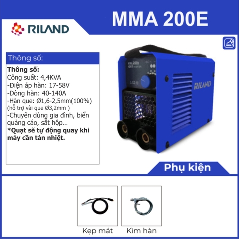Máy hàn sắt Riland MMA 200E