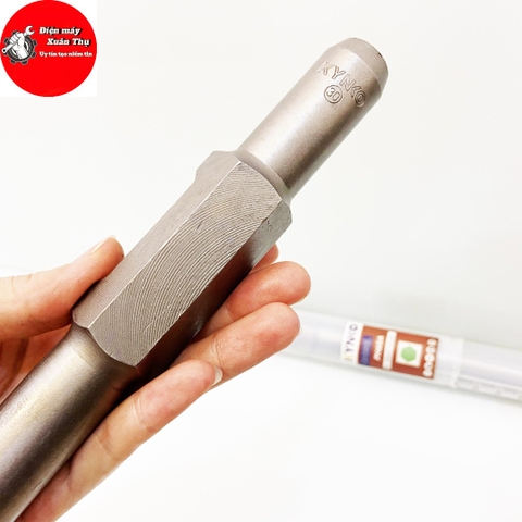 MŨI ĐỤC NHỌN KYNKO Ø 30MM DÀI 400MM CHO MÁY ĐỤC PHÁ BÊ TÔNG PH65  CHẤT LIỆU THÉP 40Cr