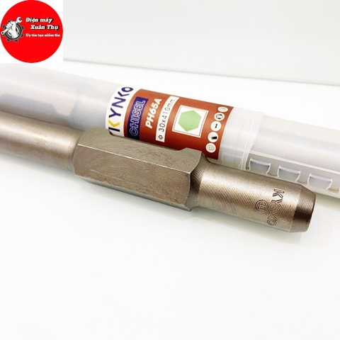 MŨI ĐỤC NHỌN KYNKO Ø 30MM DÀI 400MM CHO MÁY ĐỤC PHÁ BÊ TÔNG PH65  CHẤT LIỆU THÉP 40Cr