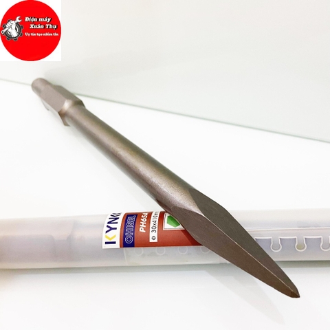 MŨI ĐỤC NHỌN KYNKO Ø 30MM DÀI 400MM CHO MÁY ĐỤC PHÁ BÊ TÔNG PH65  CHẤT LIỆU THÉP 40Cr
