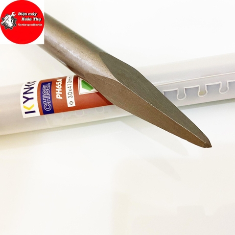 MŨI ĐỤC NHỌN KYNKO Ø 30MM DÀI 400MM CHO MÁY ĐỤC PHÁ BÊ TÔNG PH65  CHẤT LIỆU THÉP 40Cr
