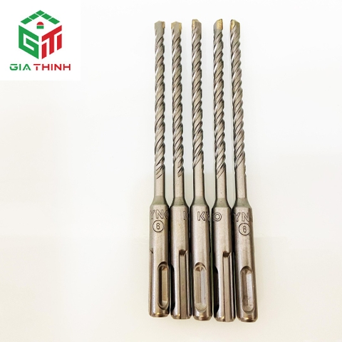 MŨI KHOAN BÊ TÔNG Ø6 ĐẦU DẸT DÀI 160MM KYNKO 6*160 SDS