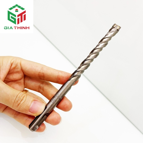 MŨI KHOAN BÊ TÔNG Ø12 ĐẦU CHỮ THẬP 4 CẠNH DÀI 160MM KYNKO 12*160 SDS