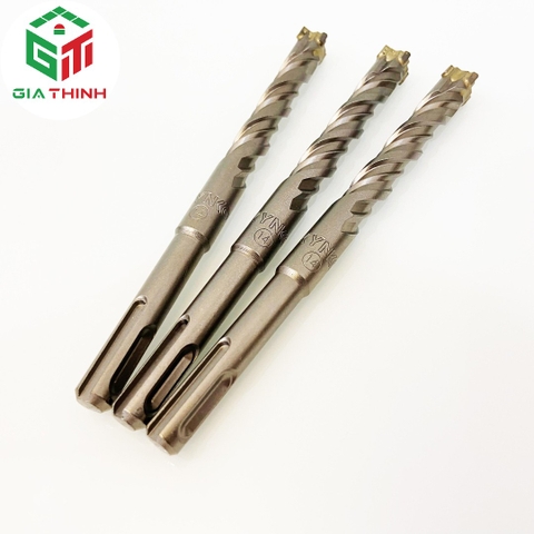 MŨI KHOAN BÊ TÔNG Ø14 ĐẦU CHỮ THẬP 4 CẠNH DÀI 160MM KYNKO 14*160 SDS