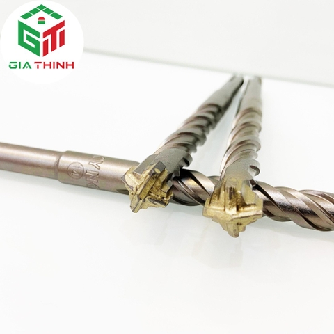 MŨI KHOAN BÊ TÔNG Ø14 ĐẦU CHỮ THẬP 4 CẠNH DÀI 160MM KYNKO 14*160 SDS