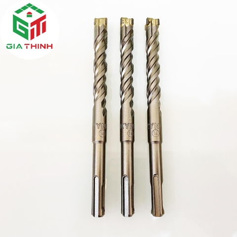 MŨI KHOAN BÊ TÔNG Ø14 ĐẦU CHỮ THẬP 4 CẠNH DÀI 160MM KYNKO 14*160 SDS