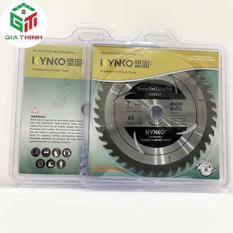 LƯỠI CƯA GỖ Ø180MM 40 RĂNG KYNKO