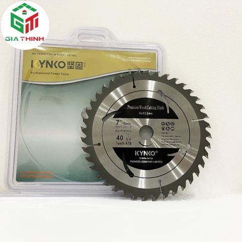 LƯỠI CƯA GỖ Ø180MM 40 RĂNG KYNKO