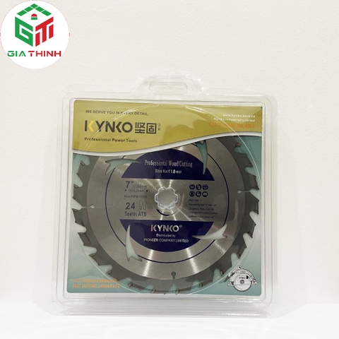 LƯỠI CƯA GỖ Ø180MM 24 RĂNG KYNKO CẮT ĐƯỢC ĐINH