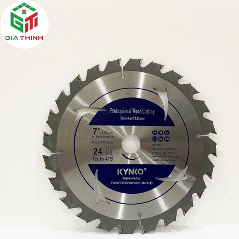 LƯỠI CƯA GỖ Ø180MM 24 RĂNG KYNKO CẮT ĐƯỢC ĐINH