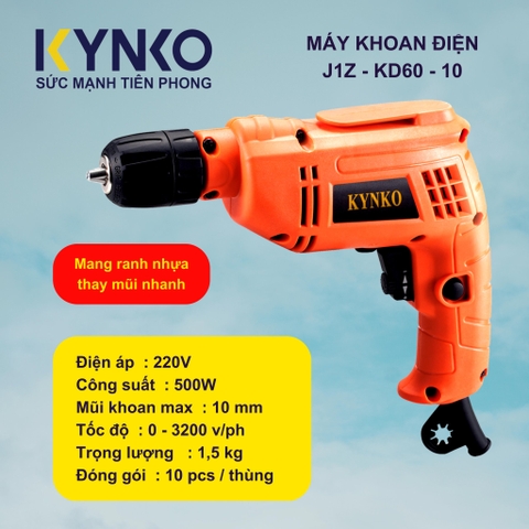 Máy khoan điện Kynko J1Z-KD60-10
