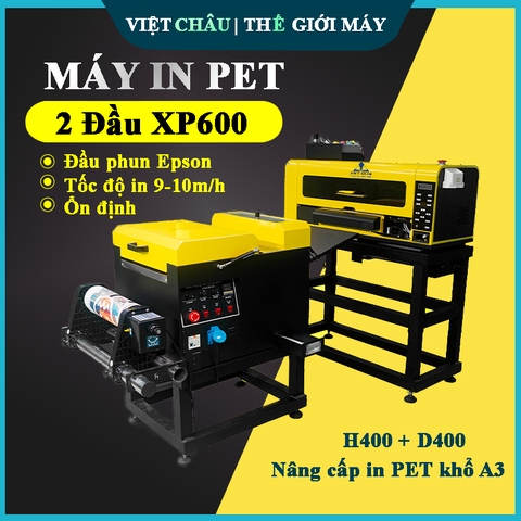 MÁY IN PET 2 ĐẦU XP600 KHỔ 30Cm