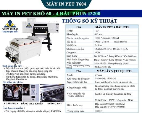MÁY IN PET 4 ĐẦU KHỔ 60 I3200 THẾ HỆ MỚI