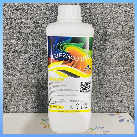 MỰC IN PET DTF MÀU VÀNG ĐẦU PHUN 4720, I3200, 5113, XP600, I1600 THỂ TÍCH 1000ML