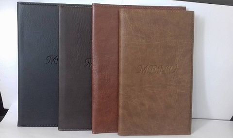 Menu khổ A4 bìa da