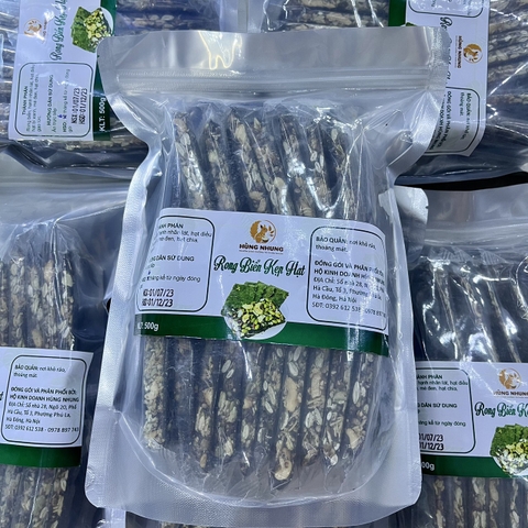 Rong biển kẹp hạt ( Túi Zip 500g )