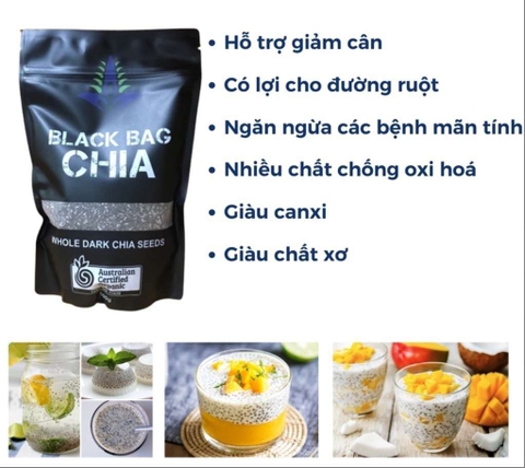 Hạt Chia Úc ( Túi zip 500g )
