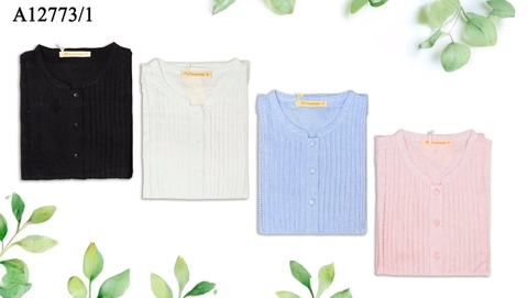 Áo Kiểu Linen Tay Dài Xếp Li - A12773/1