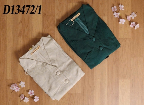 SWANLAKE | Đầm Thường Ngày Phuom Chiết Eo Linen Trơn Dài Qua Gối D13472LW01