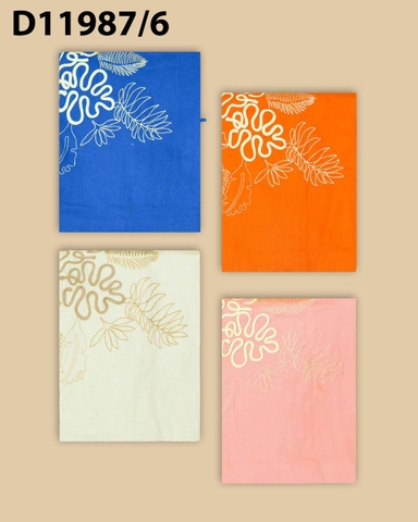 Đầm Thường Ngày Phom Suông Linen Qua Gối Thêu Họa Tiết - D11987/5