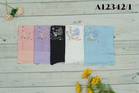 Áo Kiểu Lụa Hàn Tay Lở Thêu Họa Tiết - A12342/1