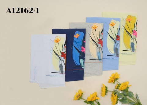 Áo Kiểu Linen Tay Lở Thêu Họa Tiết - A12162/1