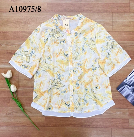 Áo Kiểu Xô Bông Tay Lở In Họa Tiết - A10975/8