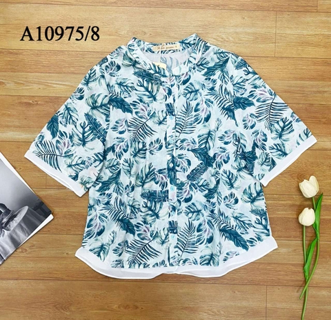Áo Kiểu Xô Bông Tay Lở In Họa Tiết - A10975/8