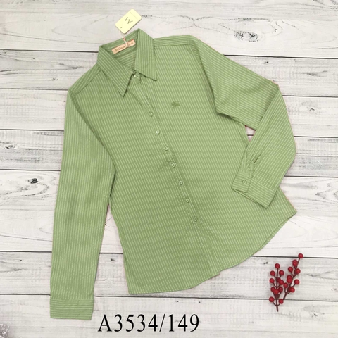 Áo Sơ Mi Cotton Sọc Tay Dài - A3534/149