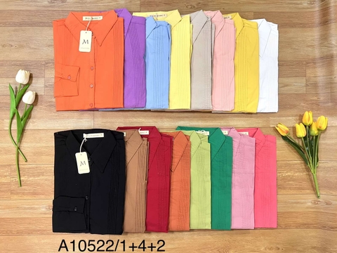 Áo Sơ Mi Cotton Tay Dài - A10522/1+2+4