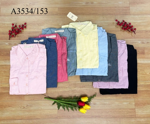 Áo Sơ Mi Cotton Tay Dài - A3534/153