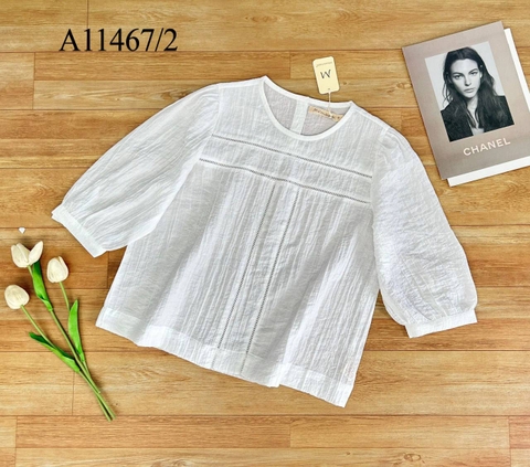 Áo Kiểu Tơ Dập Ly Tay Lở - A11467/1