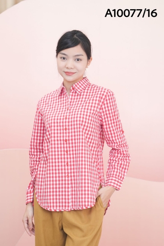 Áo Sơ Mi Cotton Caro Tay Dài - A10077/16