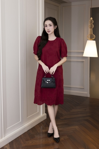 SWANLAKE | Đầm Tiệc Phuom Suông Dài Qua Gối D12481LW02